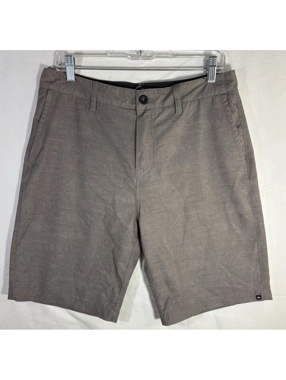 Quiksilver Amphibian Shorts Men 32 Gray Pattern Dry Flight Water Wicking Hybrid